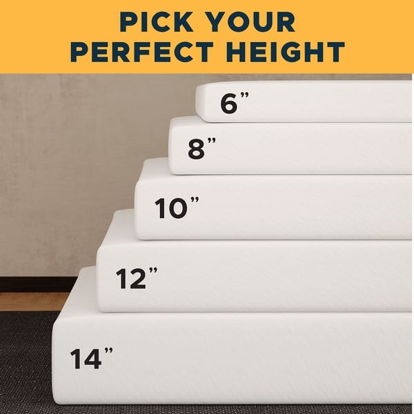 Early Bird CopperCool Performance 10" Firm Memory Foam Mattress Bed